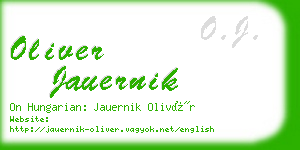 oliver jauernik business card